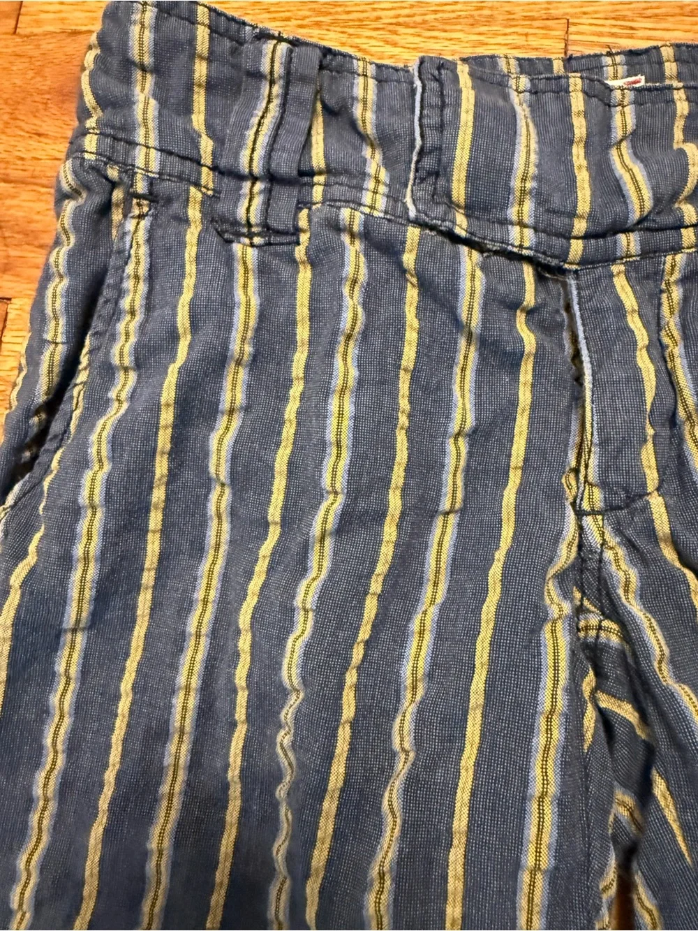 Free People Free-est Striped Bermuda Shorts Small Boho Beach Coastal Summer 0